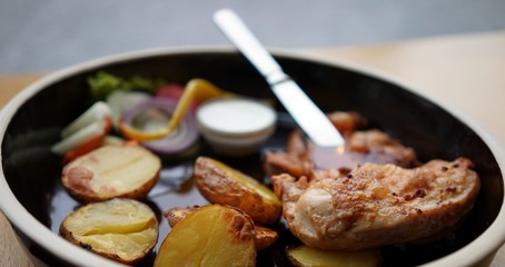 Chicken with potatoes