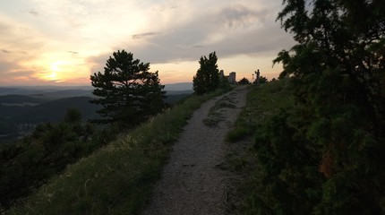 Photographer and sunset