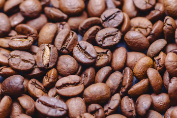 roosted coffee beans texture