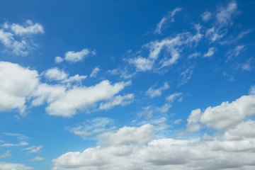 Fototapeta na wymiar Clouds in the blue sky, natural background