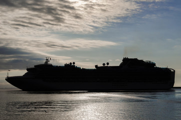 CRUISE SHIP - Passenger ship at the wharf in Gdynia