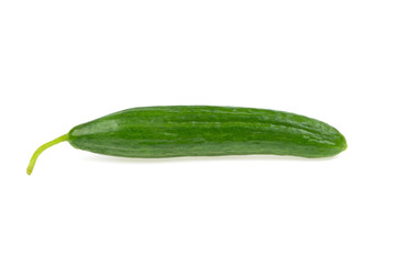 green cucumber on a white background