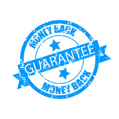 Obraz premium Guarantee money back stamp print