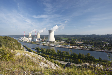 Nuclear Power Station At River, Belgium - 209551140