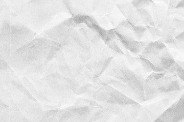Crumpled white paper texture 