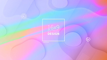 Futuristic design multicolored background. Templates for placards, banners, flyers, presentations and reports. Minimal geometric, dynamic shapes composition, motion design. EPS10 Futuristic design
