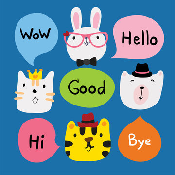 animals speech character design