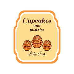 Sticker Cupcakes And Pastries