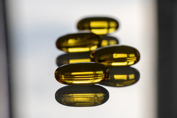 Fish oil tablets \ medicine