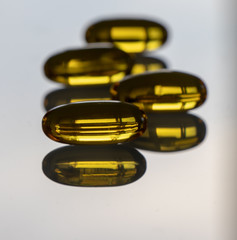 Fish oil tablets \ medicine