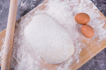 Bread cooking. Dough. Cuisine, chef.