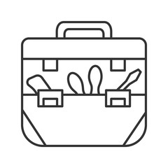 Tool bag linear icon