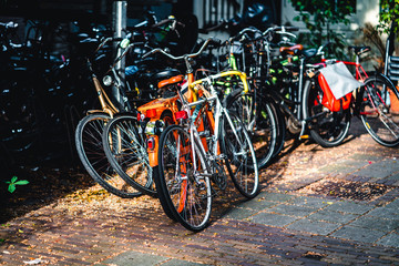 Fototapeta na wymiar Amsterdam Bike Pile