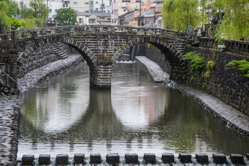 雨の眼鏡橋（長崎）