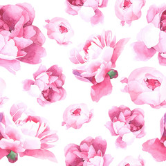 floral watercolor seamless pattern
