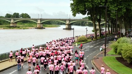 Time-lapse of the running race