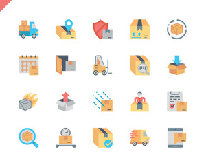 Simple Set Shipping Flat Icons for Website and Mobile Apps. Contains such Icons as Export, Logistics, Board, Cargo, Delivery. 48x48 Pixel Perfect. Vector illustration.