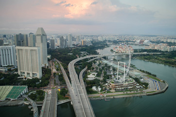 Fototapeta na wymiar Singapour - Marina Bay