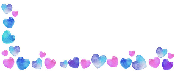 water colour heart drawing