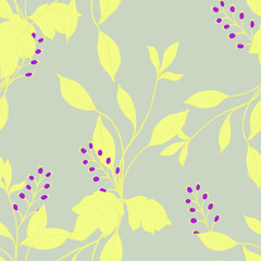 Abstract elegance pattern with floral background.