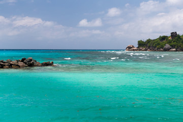 Water with some rocks and small islands