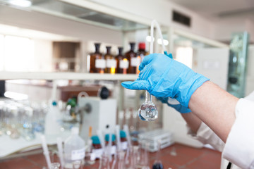 Fototapeta premium Scientist working in the laboratory