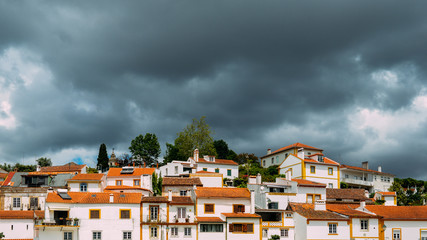 Traditional houses in Constancia, Portugal