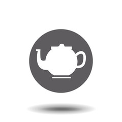 The teapot icon. Tea symbol. Teapot isolated on white background. Vector stock.
