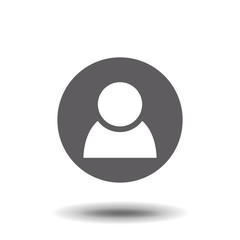 Person icon, flat symbol design, vector