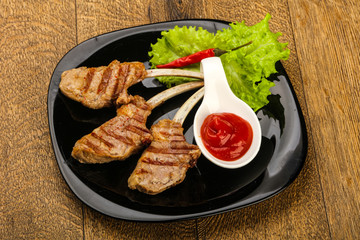 Grilled lamb
