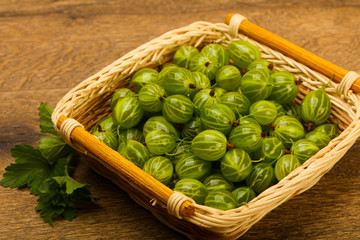 Gooseberries in the bowl