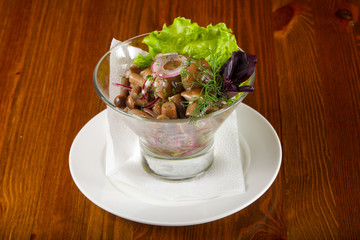 Pickled seasonal mushrooms