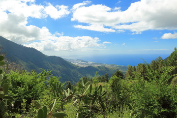 The beautiful view of the NP Caldera de taburiente, La Palma island.