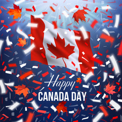 Happy Canada Day greeting card.