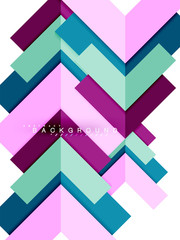 Multicolored abstract geometric shapes, geometry background for web banner