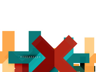 Multicolored abstract geometric shapes, geometry background for web banner