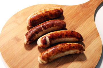 Grilled sausages or home made pork Sausages