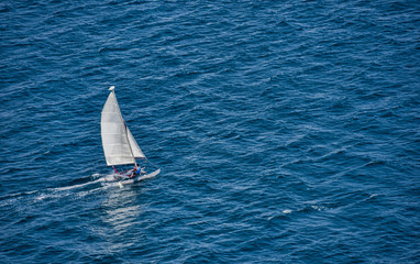 Sailor in navigation, solitary
