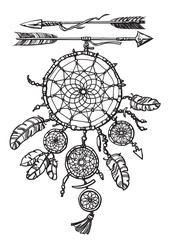 Dream catcher with arrows