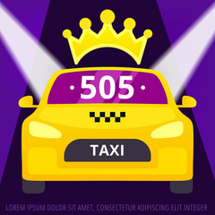 Taxi advertise poster
