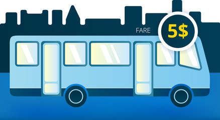 City bus illustration