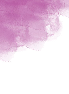 Purple watercolor stain Card design