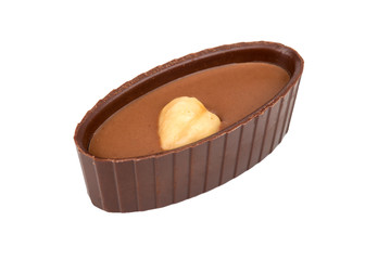 Chocolate candy with nuts