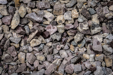 The stone background on the railway at Hua Lamphong Station Bangkok Thailand.