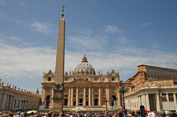 Fototapeta na wymiar Roma, città del Vaticano, la basilica di San Pietro