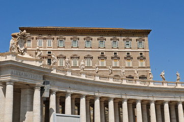 Fototapeta na wymiar Roma, città del Vaticano, il colonnato del Bernini