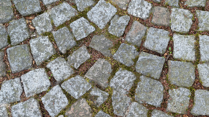 Pflastersteine Hintergrund, graue Steine, Weg Hintergrund