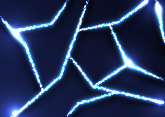 Blue neon net pattern