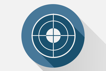 Icono azul de mira.  © Gabrieuskal