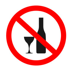 no drink alcohol vector sing